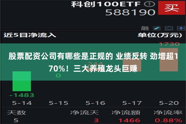 股票配资公司有哪些是正规的 业绩反转 劲增超170%！三大养