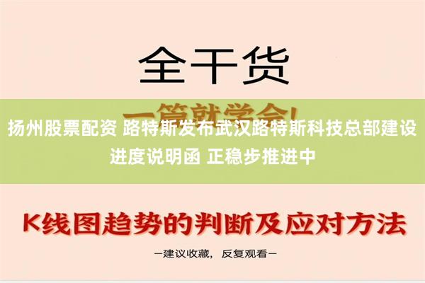 扬州股票配资 路特斯发布武汉路特斯科技总部建设进度说明函 正